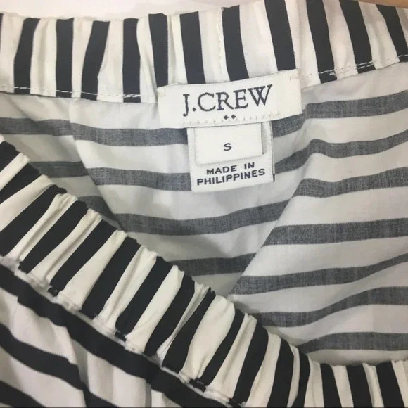 J. Crew Striped Off Shoulder Sundress  Small - Picture 4 of 5